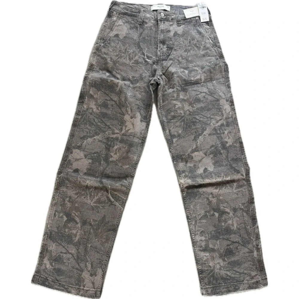 Hollister‎ Baggy Stretch Wide Fit Through Leg Men's Graphic Jeans Sz 30x34 NWT! - Picture 2 of 5